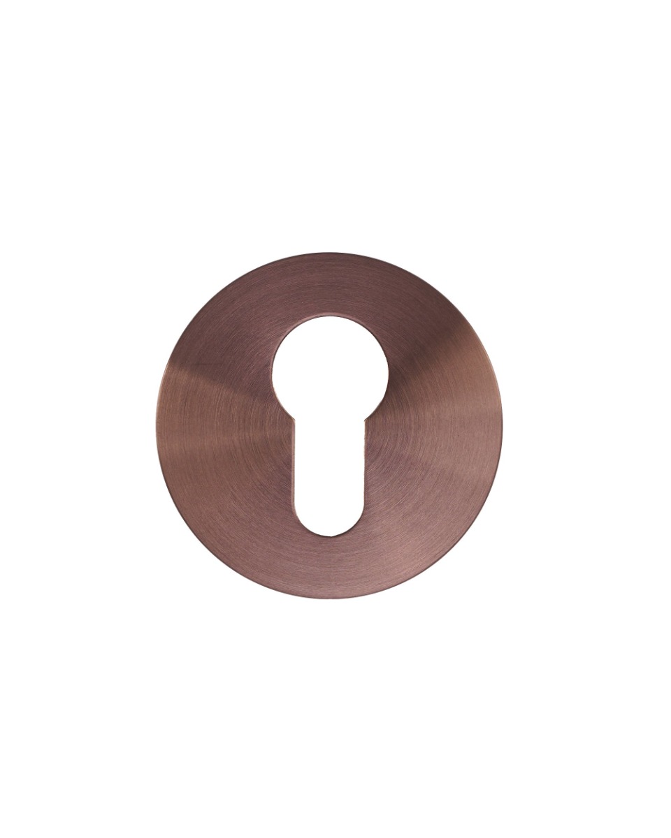 Euro Profile Escutcheon Pair-Rosso Slim-4mm-PVD Satin Bronze Rosso Technica-RT001-SLIM-PVDBZ