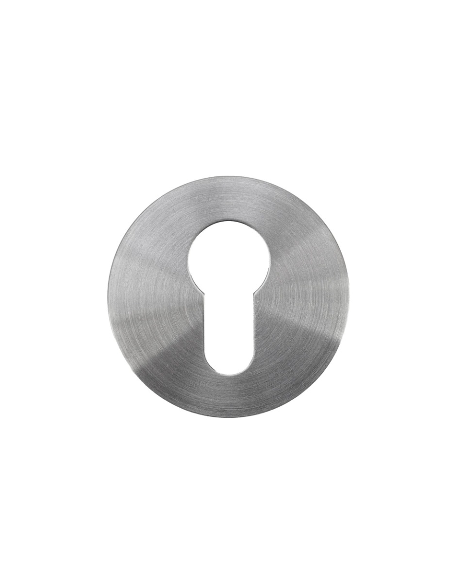 Euro Profile Escutcheon Pair-Rosso Slim-4mm-Satin St Steel-Satin Stainless Steel Rosso Technica-RT001-SLIM-SSS
