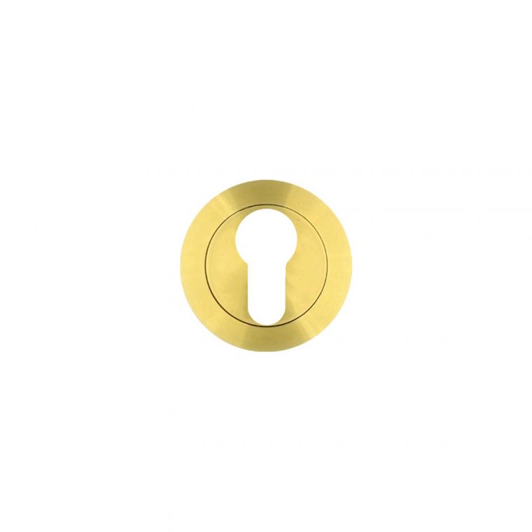 Rosso Tecnica Euro Profile Escutcheon Each Pvd Satin Brass RT001PVDSB