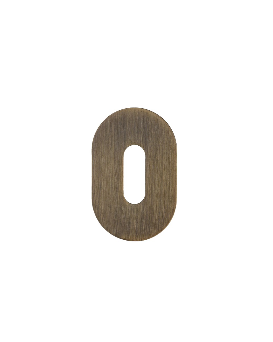 Standard Profile Escutcheons Pair-Rosso Mini-50 x 32 x 3-Antique Brass Rosso Technica-RT002-MINI-AB