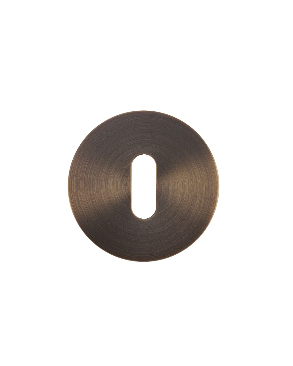 Standard Profile Escutcheon Pair-Rosso Slim-4mm-Antique Brass Rosso Technica-RT002-SLIM-AB