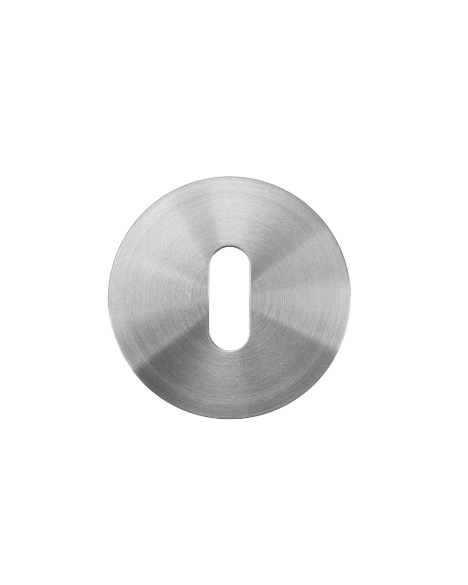 Standard Profile Escutcheon Pair-Rosso Slim-4mm-Satin St Steel-Satin Stainless Steel Rosso Technica-RT002-SLIM-SSS