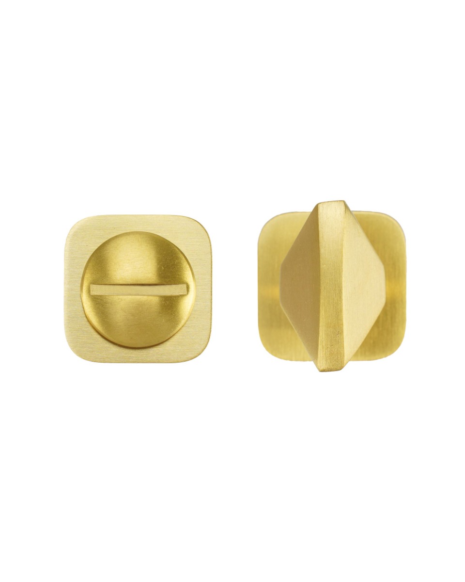 Turn and Release-Rosso Mini Squircle-PVD Satin Brass-PVDSB Rosso Technica-RT004-MINISQ-PVDSB