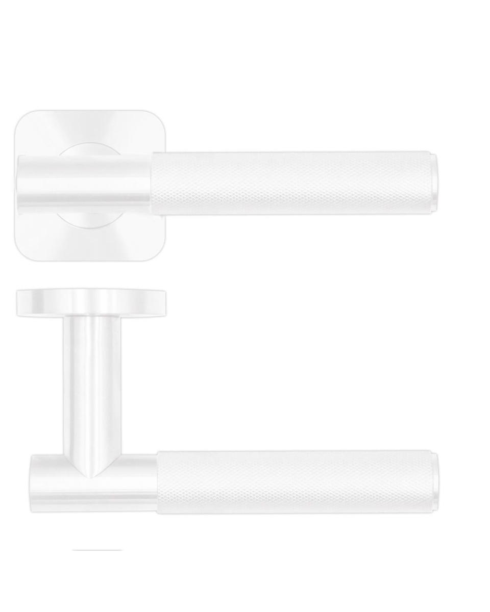 Rosso Tecnica RT060 Orta Door handle On Square Rose SS304 st steel Powder Coat White
