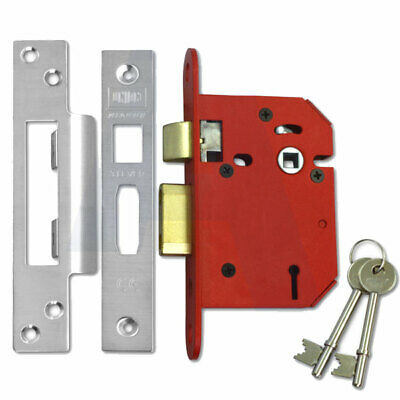 Union J2103S Stong Bolt 3 Lever Dead Lock Satin Stainless Finish 76mm
