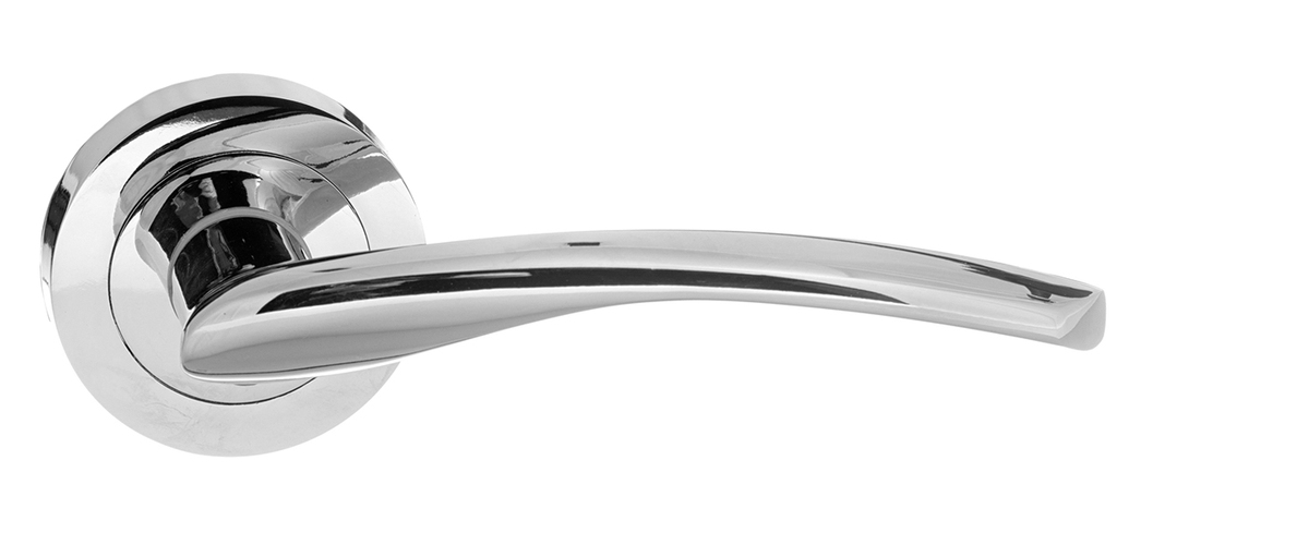 STATUS Arizona Lever on Round Rose - Polished Chrome S22RPC