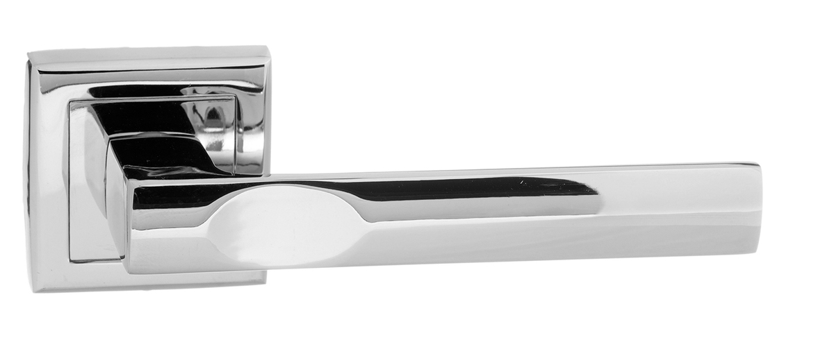 STATUS Kansas Lever on Square Rose - Polished Chrome S24SPC