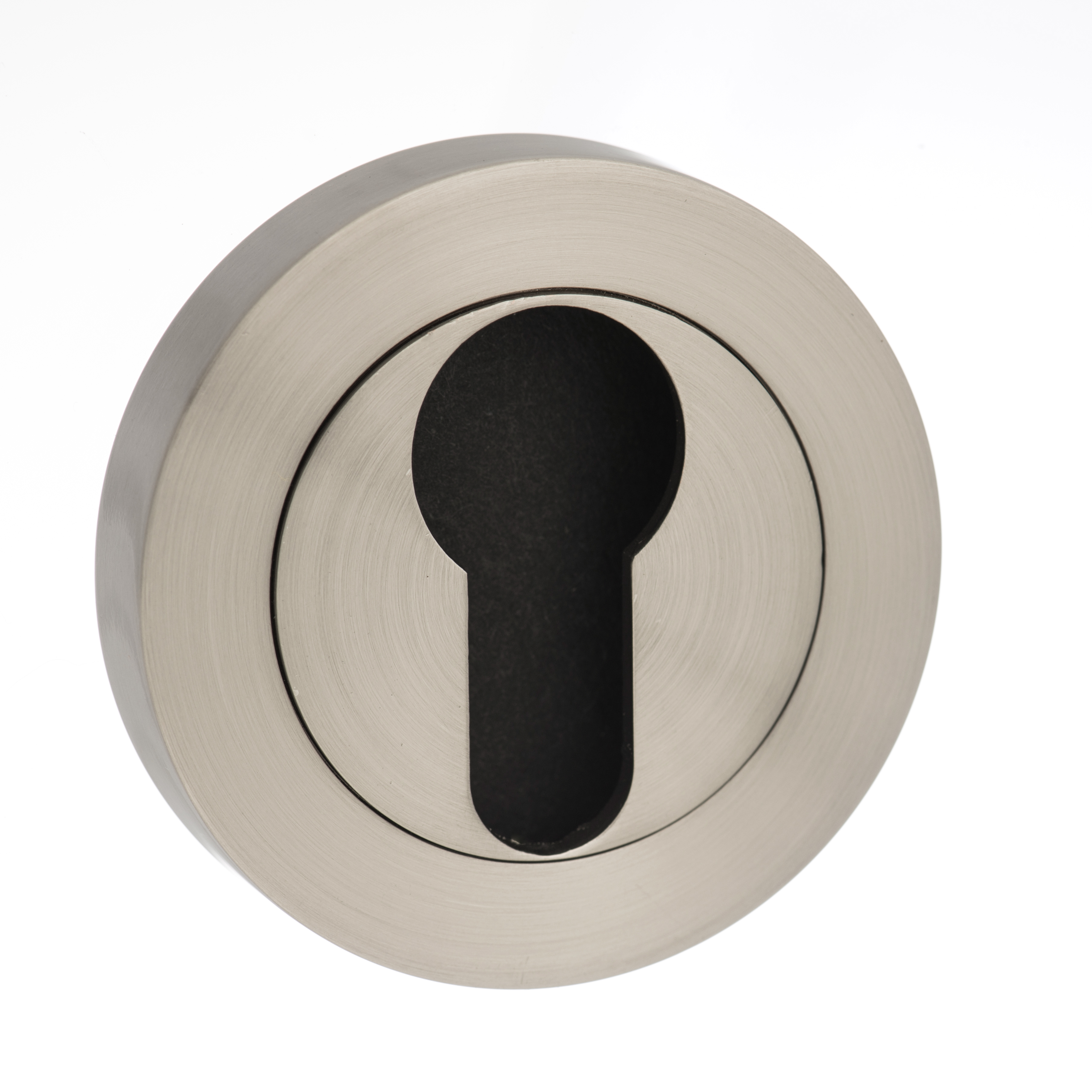 STATUS Euro Escutcheon on Round Rose - Satin Nickel S2ESCERSN