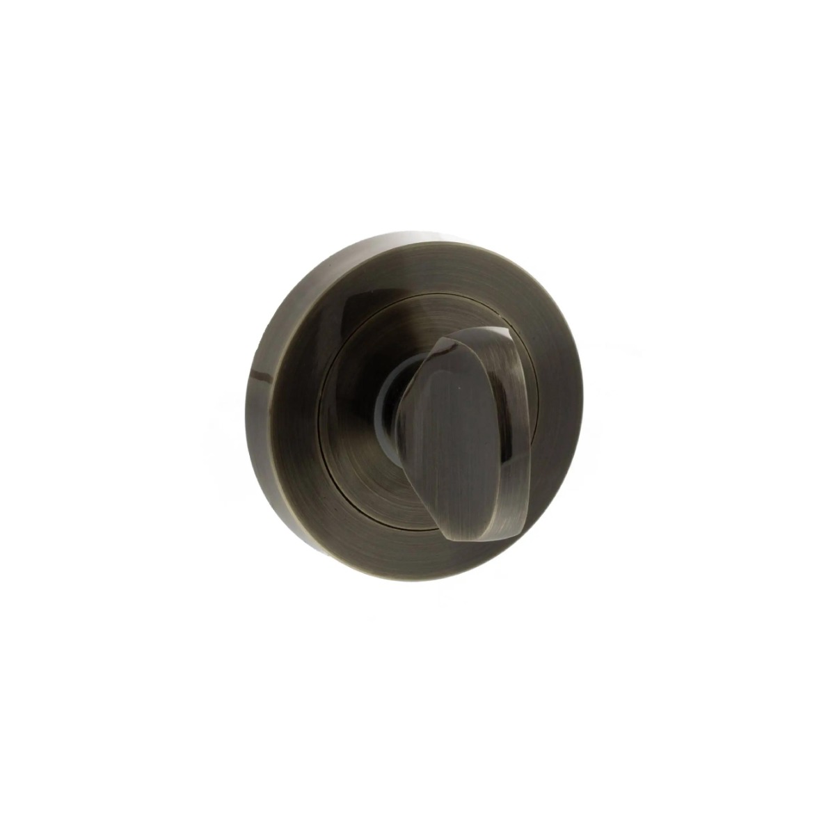 STATUS WC Turn and Release on Round Rose - Antique Brass S2WCRAB