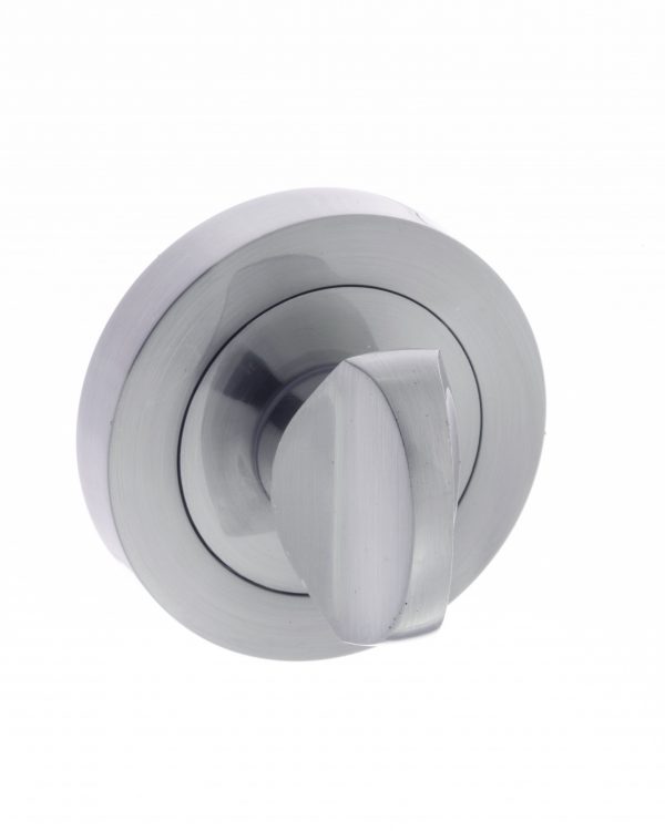 STATUS WC Turn and Release on Round Rose - Satin Chrome S2WCRSC