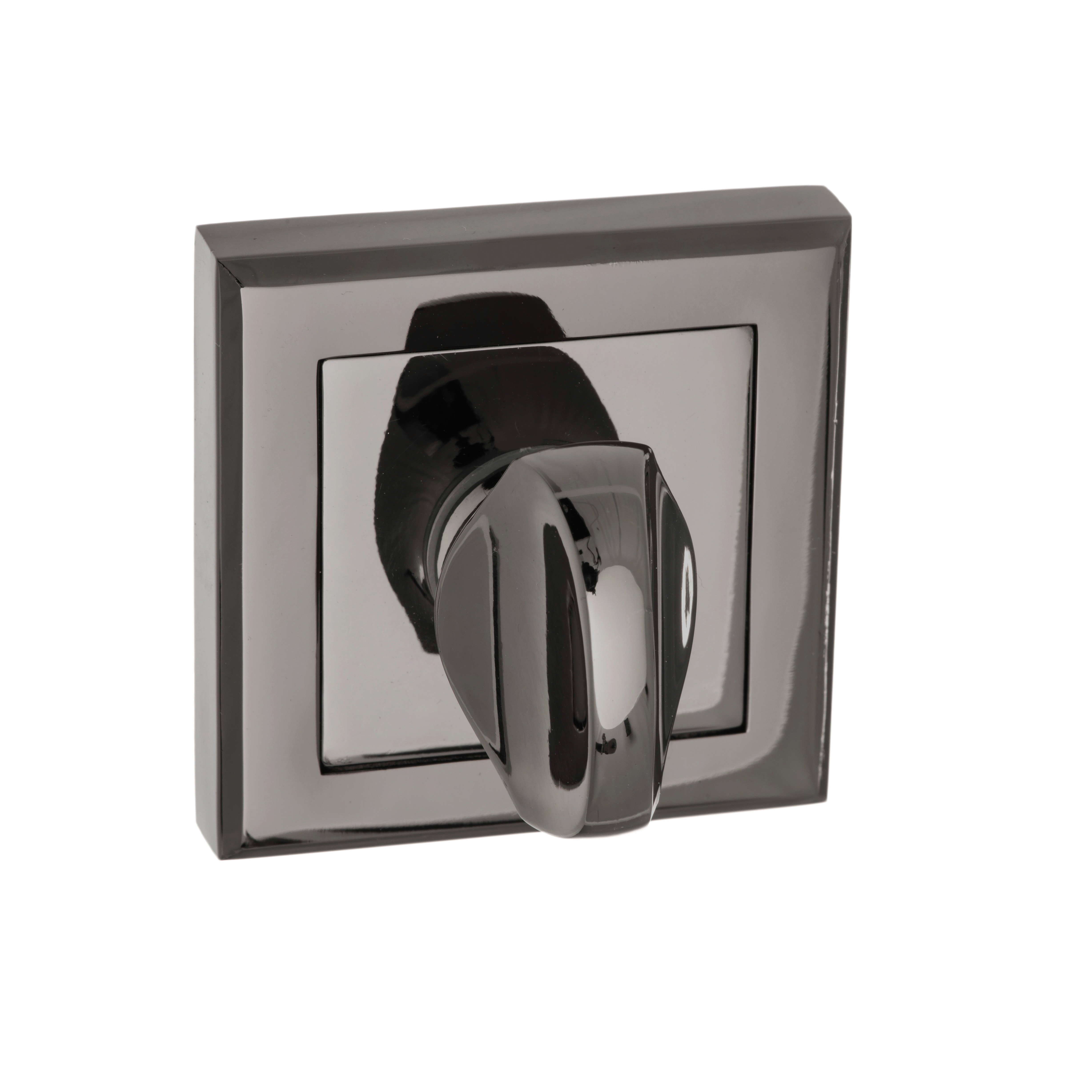 STATUS WC Turn and Release on Square Rose - Black Nickel S2WCSBN