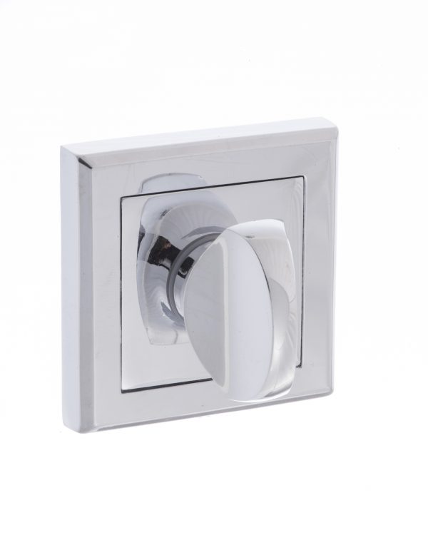 STATUS WC Turn and Release on Square Rose - Polished Chrome S2WCSPC