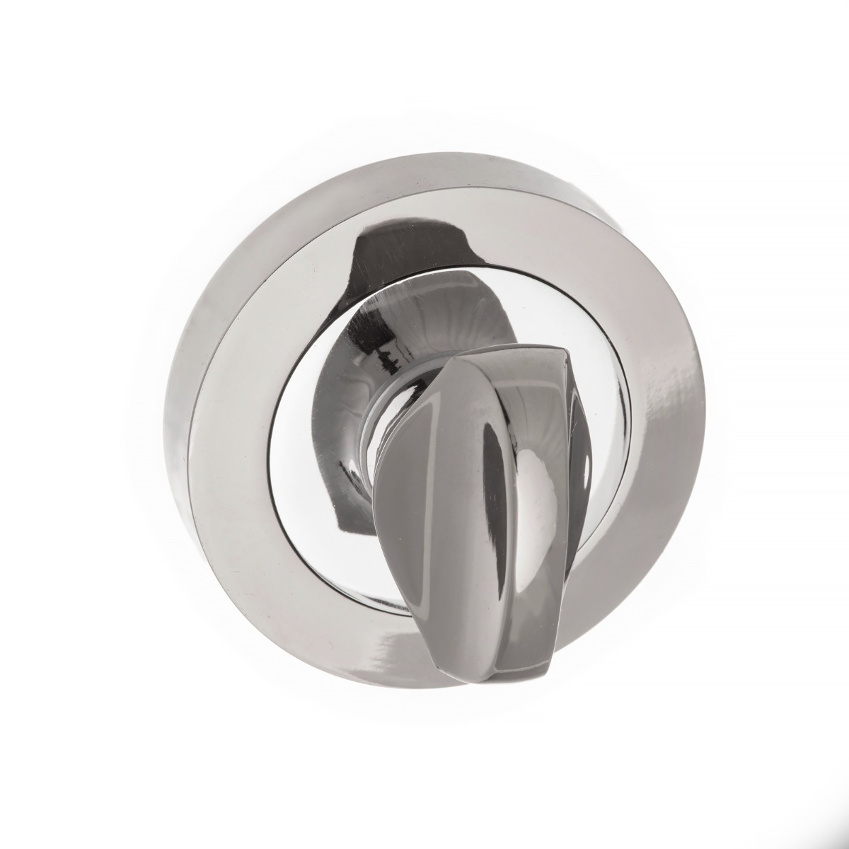 Mediterranean WC Turn and Release on Round Rose - Satin Chrome/Polished Chrome MWCSCPC