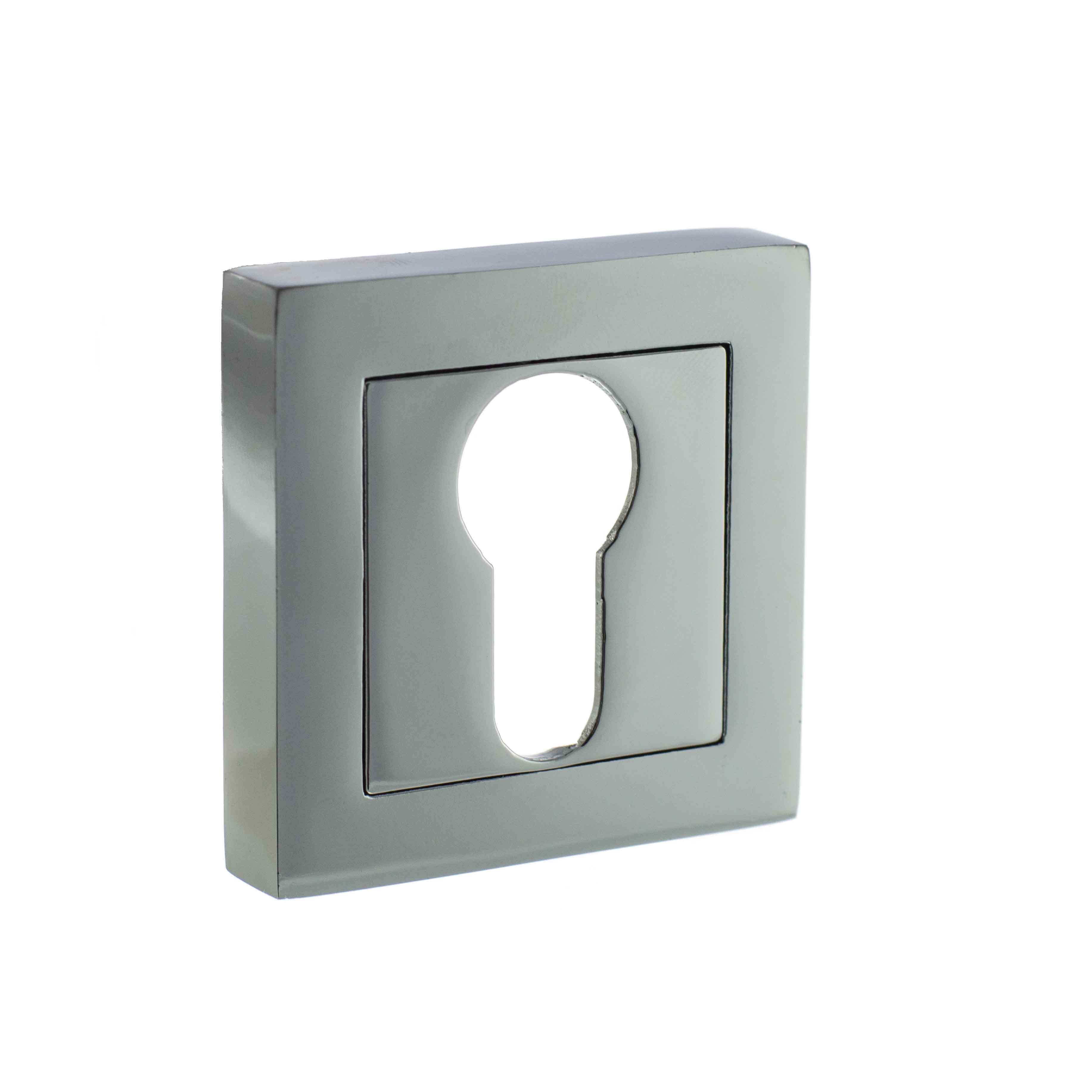 STATUS Euro Escutcheon on S4 Square Rose - Polished Chrome S4ESCESPC