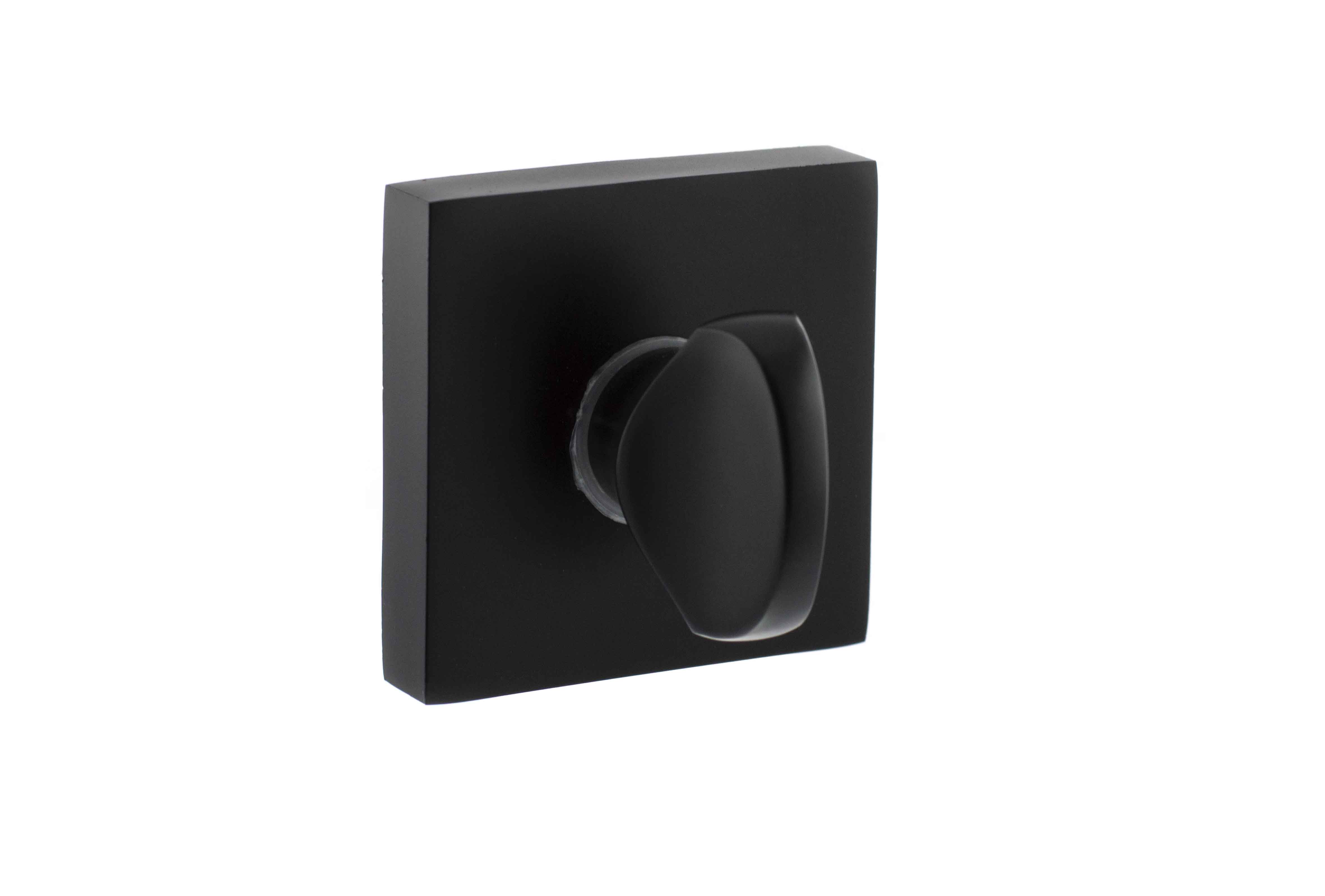 STATUS WC Turn and Release on S4 Square Rose - Matt Black S4WCSMB