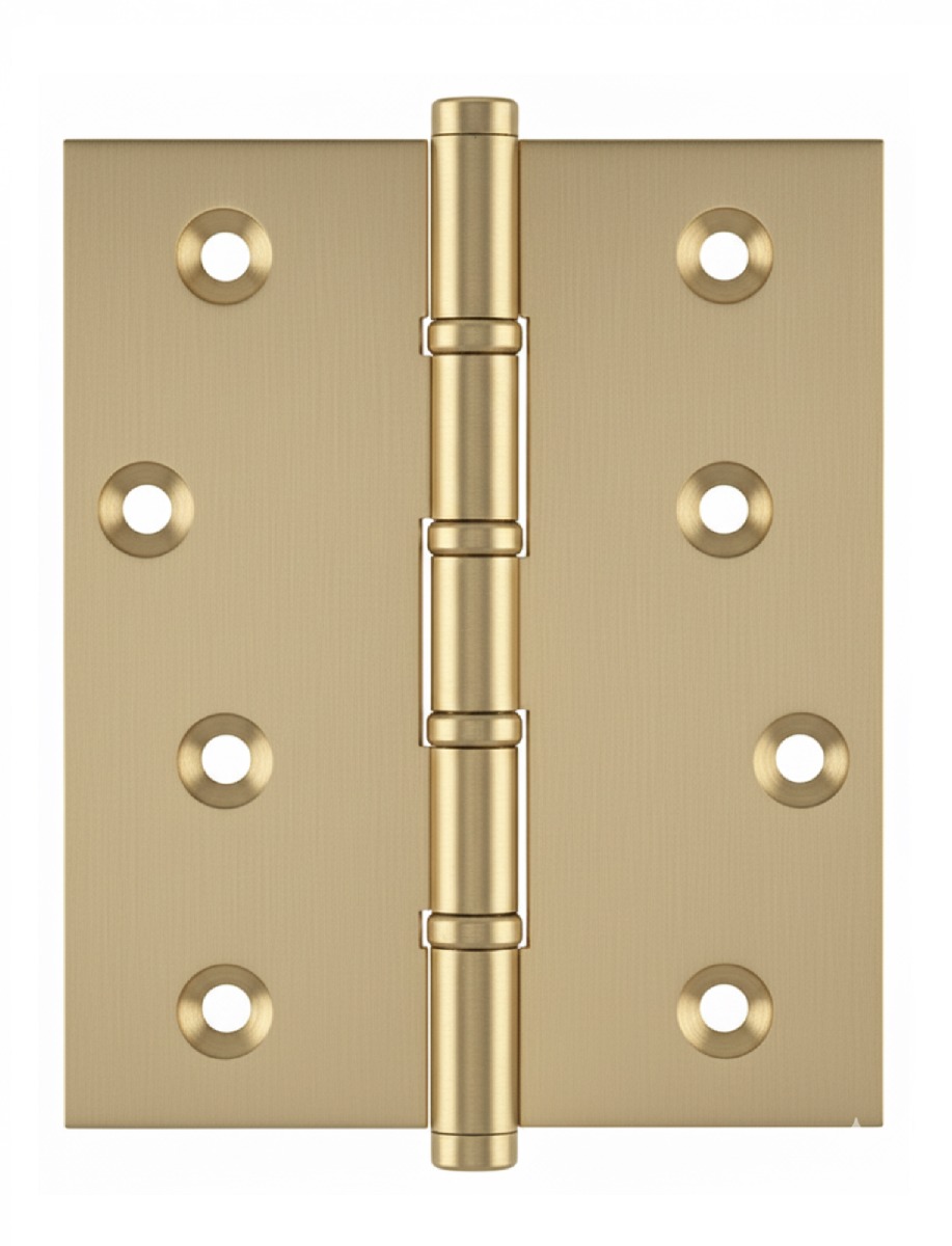 Simonswerk P1575 Ball Race Brass Butt Projection Hinges 127mm x 100mm c/w Screws Satin Brass