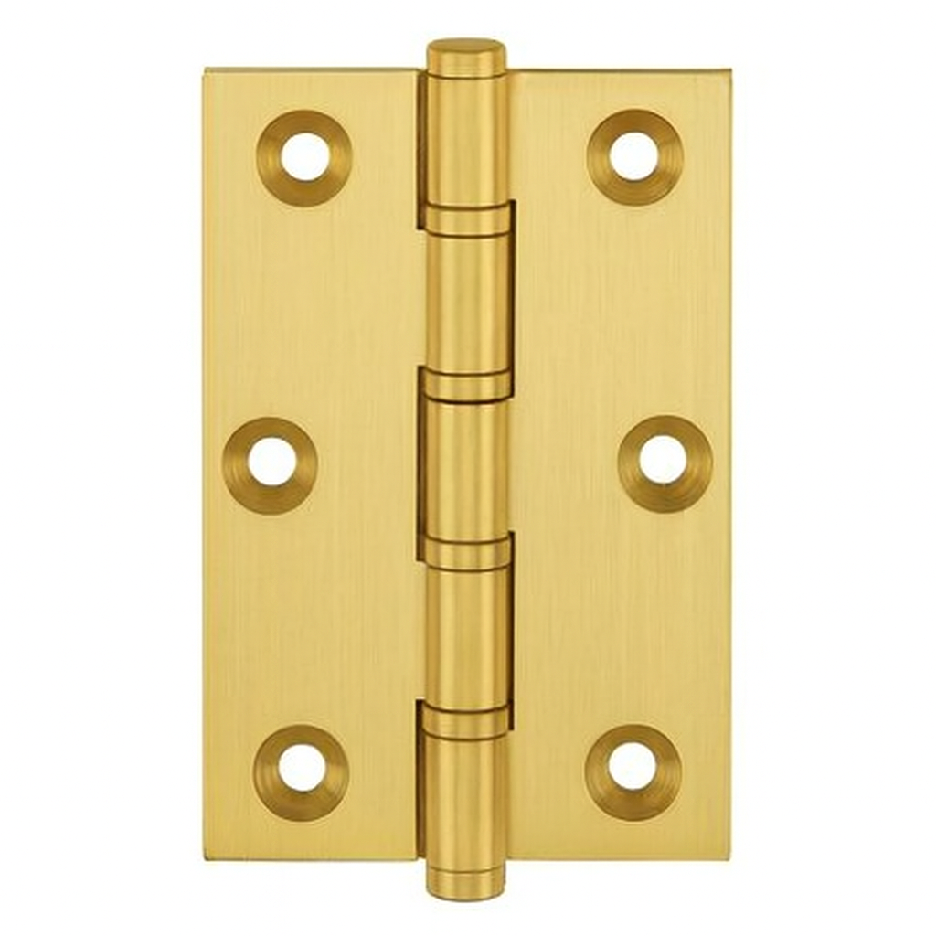 Simonswerk P1510 Ball Race Brass Butt Hinges 76.2mm x 50mm c/w Screws Satin Brass