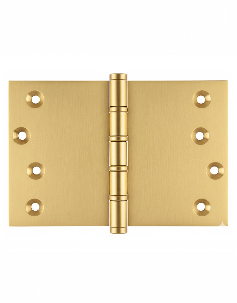 Simonswerk P1564 Ball Race Brass Butt Projection Hinges 101.6mm x 152mm c/w Screws Satin Brass