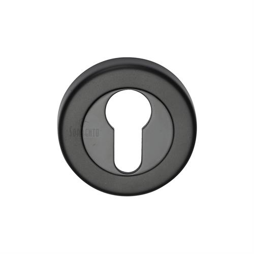 Sorrento SC-0192-BLK Euro Profile Cylinder Escutcheon Matt Black finish