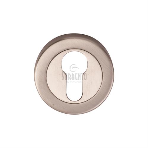 Sorrento SC-0192-SN Euro Profile Cylinder Escutcheon Satin Nickel finish