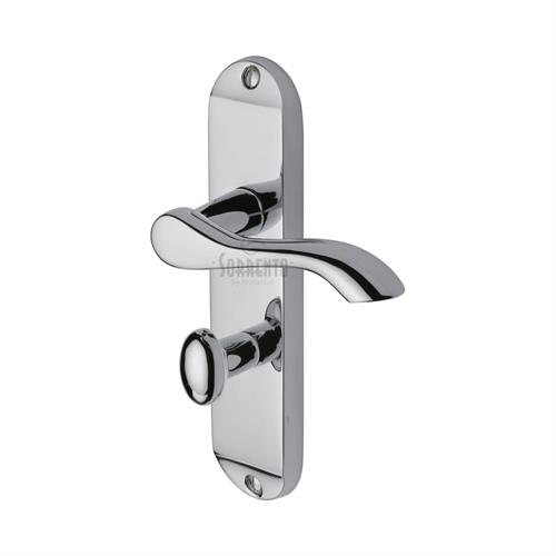 Sorrento SC-7330-PC Door Handle for Bathroom Aurora Design Polished Chrome finish