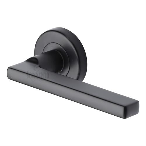 Sorrento SC-7580-BLK Door Handle Lever Latch Vector Design Matt Black finish