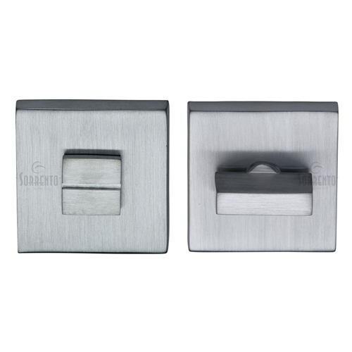 Sorrento SC-SQ4035-SC Thumbturn & Emergency Release on Concealed Square Plate Satin Chrome Finish