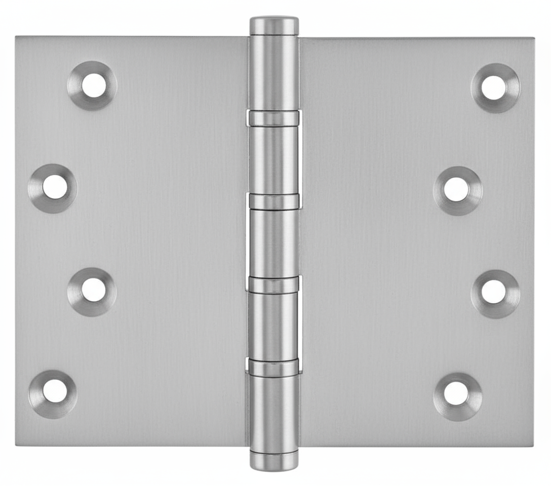Simonswerk P1562 Ball Race Brass Butt Projection Hinges 101.6mm x 127mm c/w Screws Satin Chrome