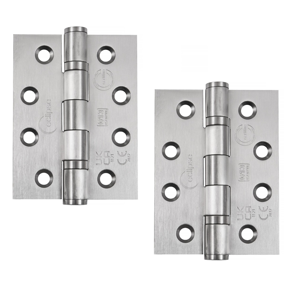 Eclipse Ball Bearing Hinge Grade 13 102x76x3mm SSS 14854 Satin Stainless Steel