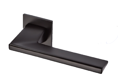 Sorrento 5M-4140-Q-153 Seville Lever Door Handle Set Square Rose Matt Black