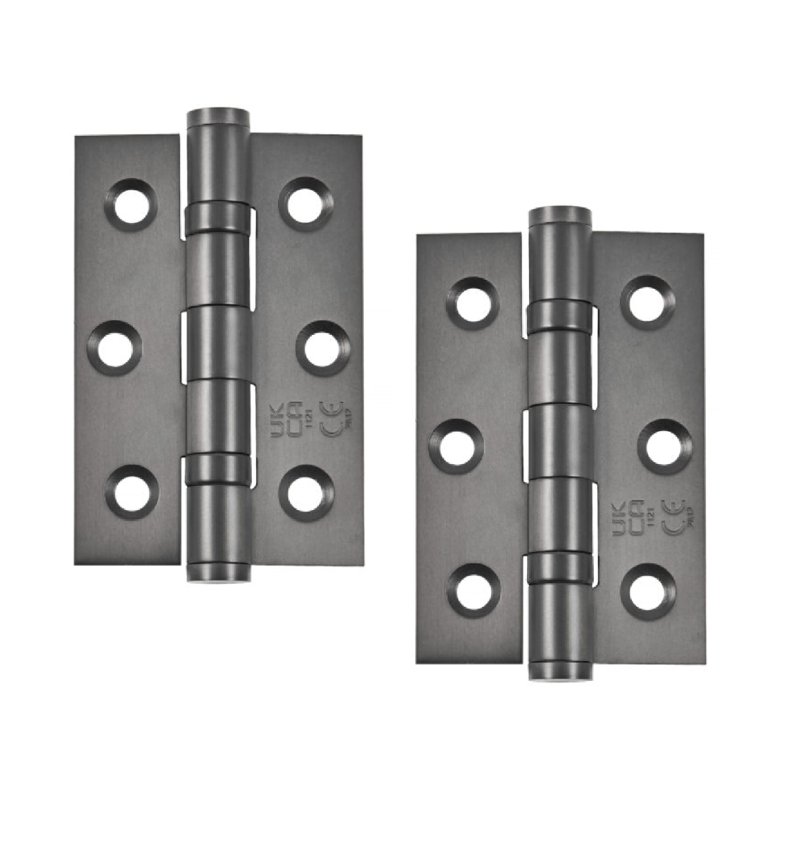 STEELWORKS Grade 7 Ball Bearing Fire Rated Hinges 76mm x 50mm x 2mm -Dark Bronze