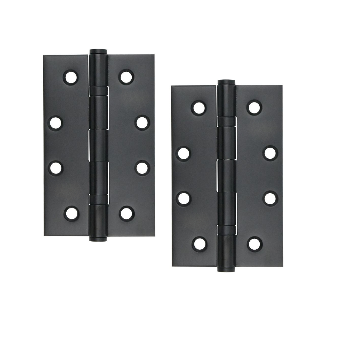 STEELWORKS Grade 7 Slim Knuckle Ball Bearing Fire Rated Hinges 102mm x 63mm x 2.5mm -Matt Black