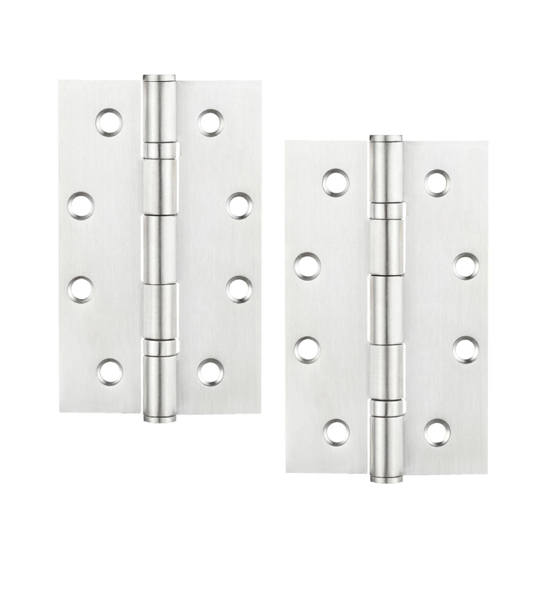 STEELWORKS Grade 7 Slim Knuckle Ball Bearing Fire Rated Hinges 102mm x 63mm x 2.5mm -Polished Nickel