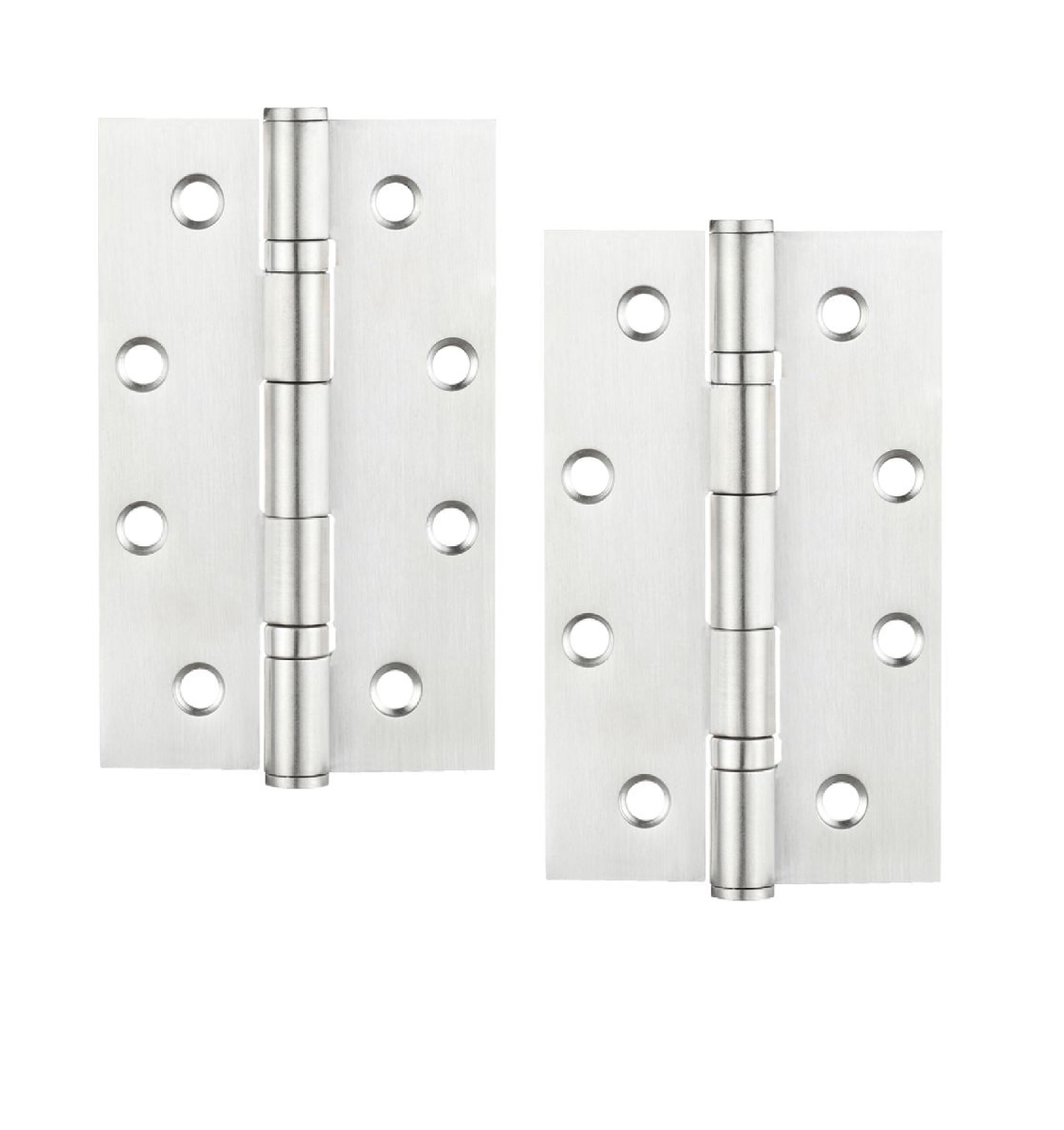STEELWORKS Grade 7 Slim Knuckle Ball Bearing Fire Rated Hinges 102mm x 63mm x 2.5mm -Satin Nickel