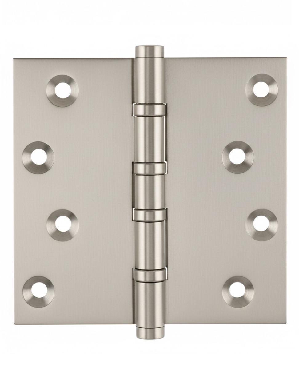 Simonswerk P1560 Ball Race Brass Butt Projection Hinges 100mm x 103mm c/w Screws Satin Nickel