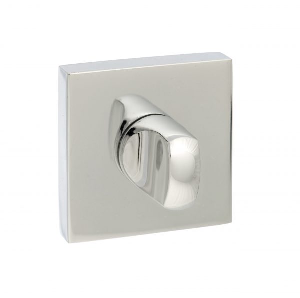 Senza Pari WC Turn and Release *for use with ADBCE* on Flush Square Rose - Polished Chrome SPWCCP