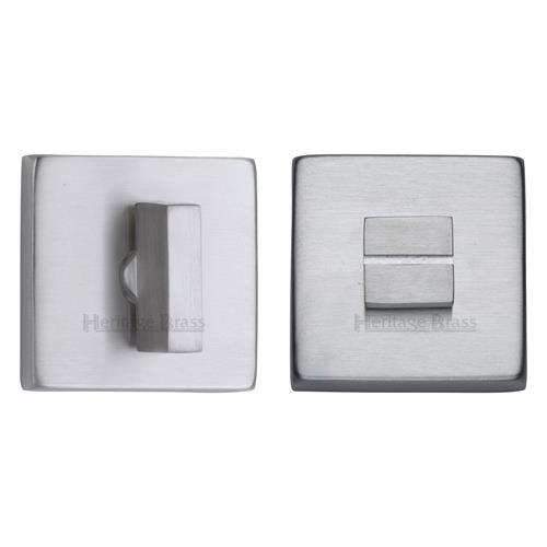 Heritage Brass SQ4035-SC Square Thumbturn & Emergency Release Satin Chrome Finish