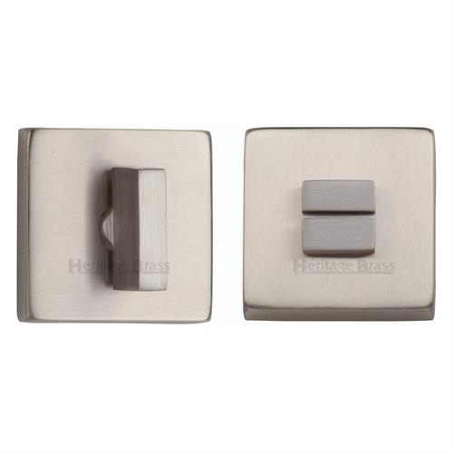 Heritage Brass SQ4035-SN Square Thumbturn & Emergency Release Satin Nickel Finish