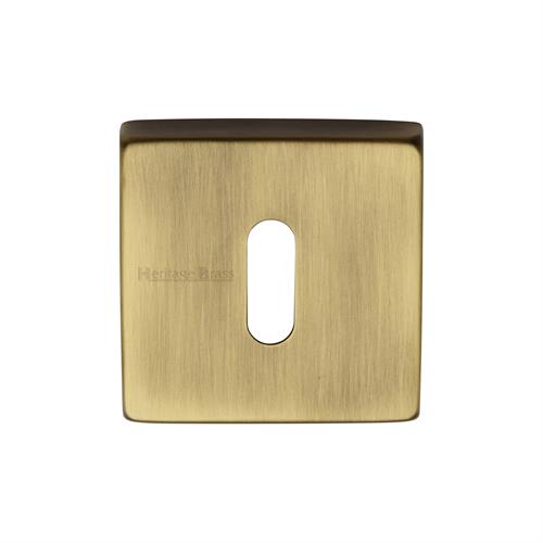 Heritage Brass SQ5002-AT Key Escutcheon Square Antique finish