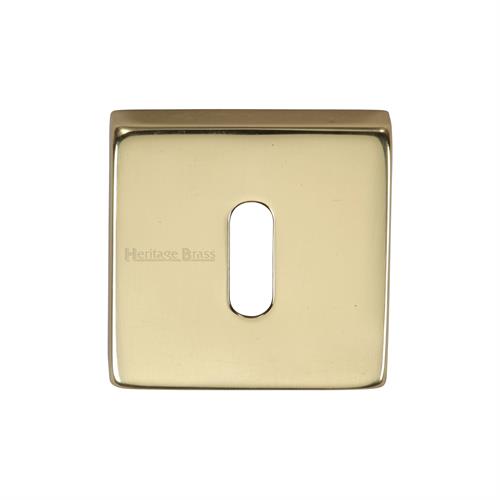 Heritage Brass SQ5002-PB Key Escutcheon Square Polished Brass finish