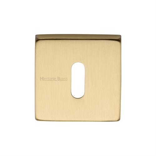 Heritage Brass SQ5002-SB Key Escutcheon Square Satin Brass finish