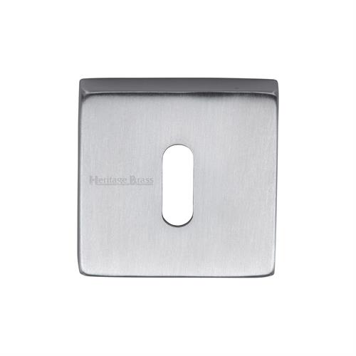 Heritage Brass SQ5002-SC Key Escutcheon Square Satin Chrome finish