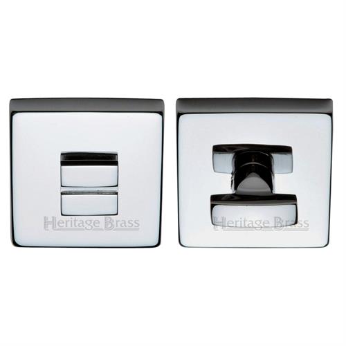 Heritage Brass SQ5040-PC Square Thumbturn & Emergency Release Polished Chrome Finish