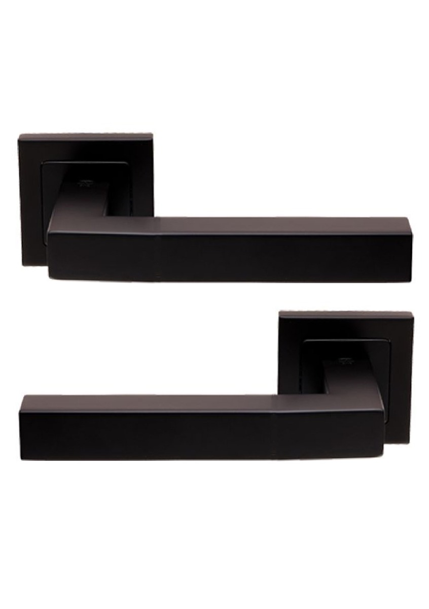 Eurospec SSL1401MB Steelworx Alvar Lever On Square Rose Matt Black