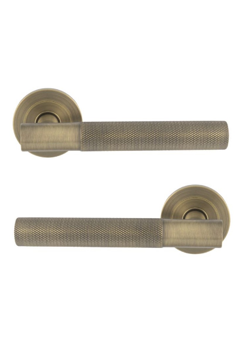 Eurospec Galaxy Lever On Sprung Screw-On Round Rose SWL1171AB Antique Brass