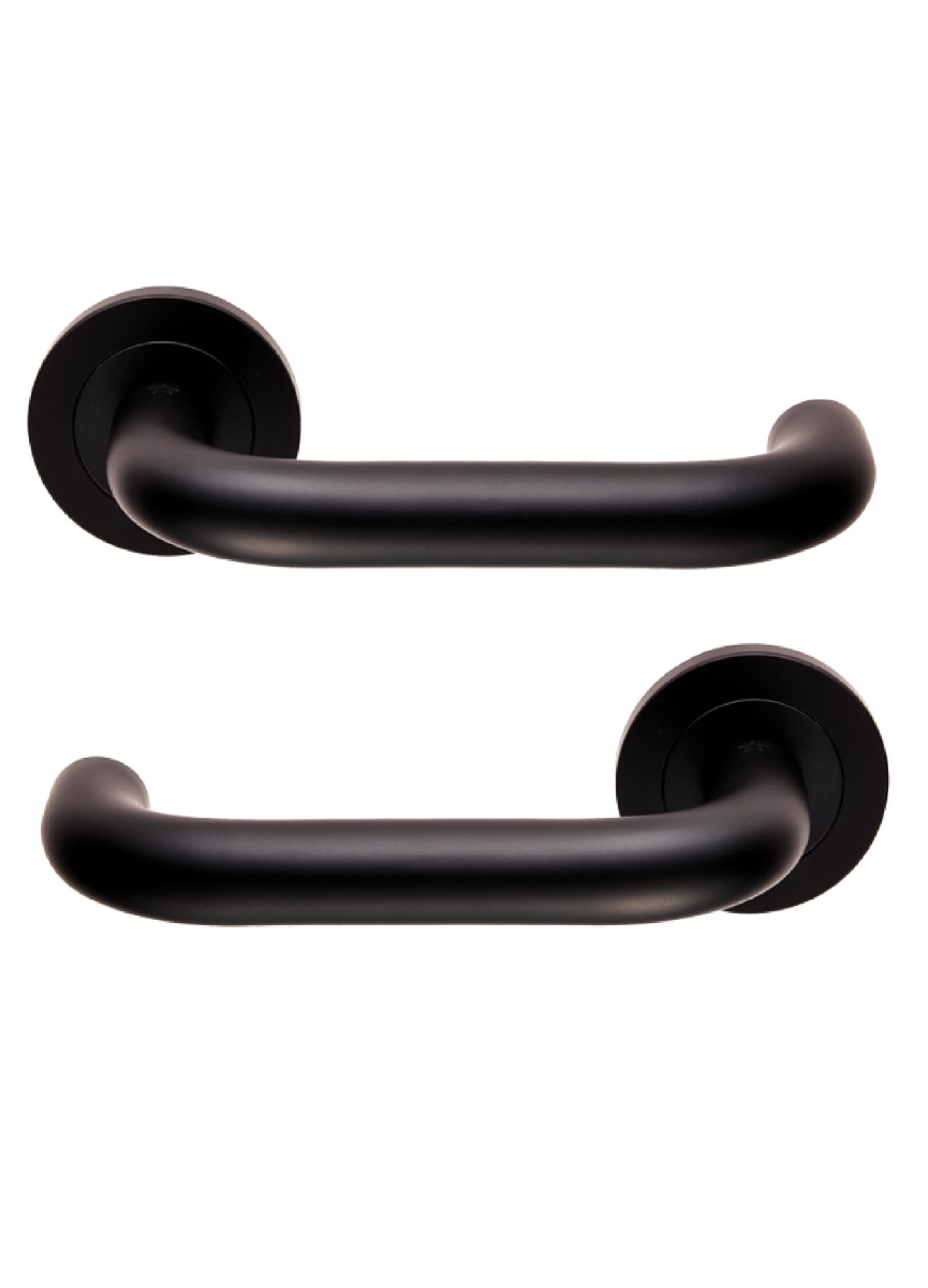 Eurospec SWL1190MB Steelworx Nera Lever On Concealed Fix Round Rose Matt Black