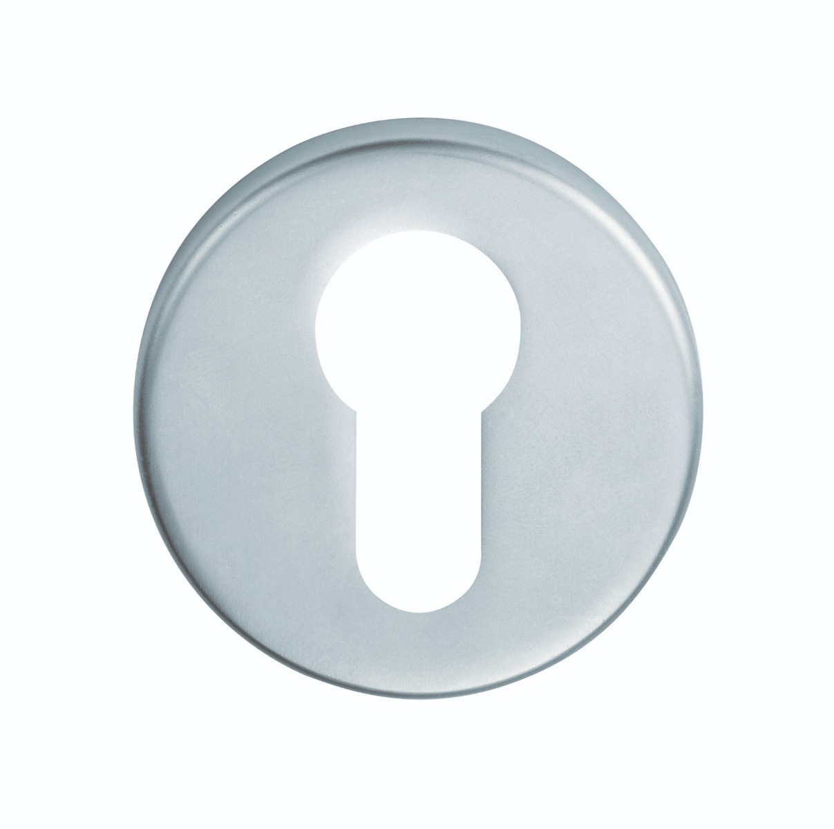 SZC001SC Serozzetta - Escutcheon Euro Profile On Concealed Fix Push On Round Rose Satin Chrome