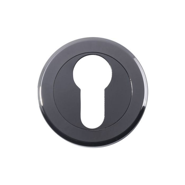 SZM001BN Serozzetta Euro Profile Escutcheon On Concealed Fix Round Rose Black Nickel