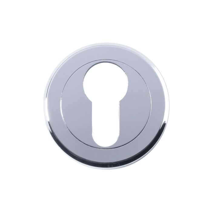 SZM001CP Serozzetta Euro Profile Escutcheon On Concealed Fix Round Rose Polished Chrome