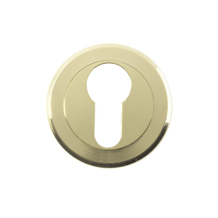SZM001PVD Serozzetta Euro Profile Escutcheon On Concealed Fix Round Rose Stainless Brass